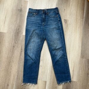 Madewell Straight Jeans in Deep Blue